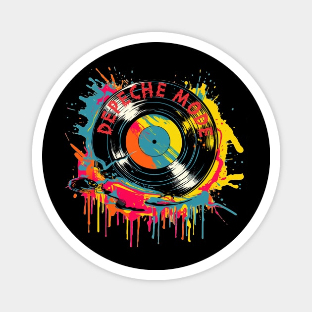 Depeche Mode Splash Colorful Magnet by MORRISWORD